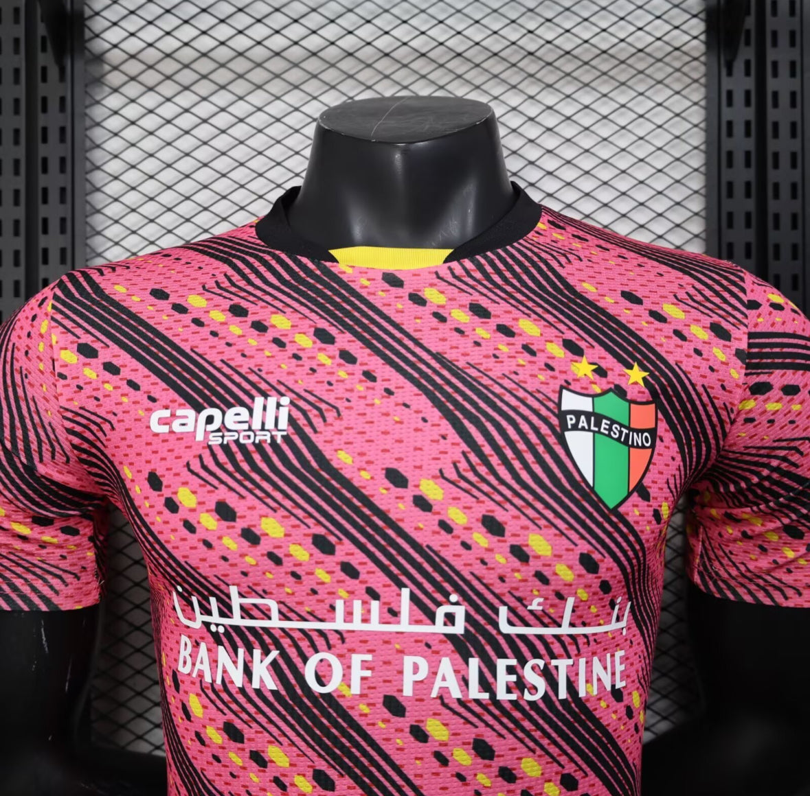 Palestino FC –Capelli Sport (Rosa, Negra y Amarilla)