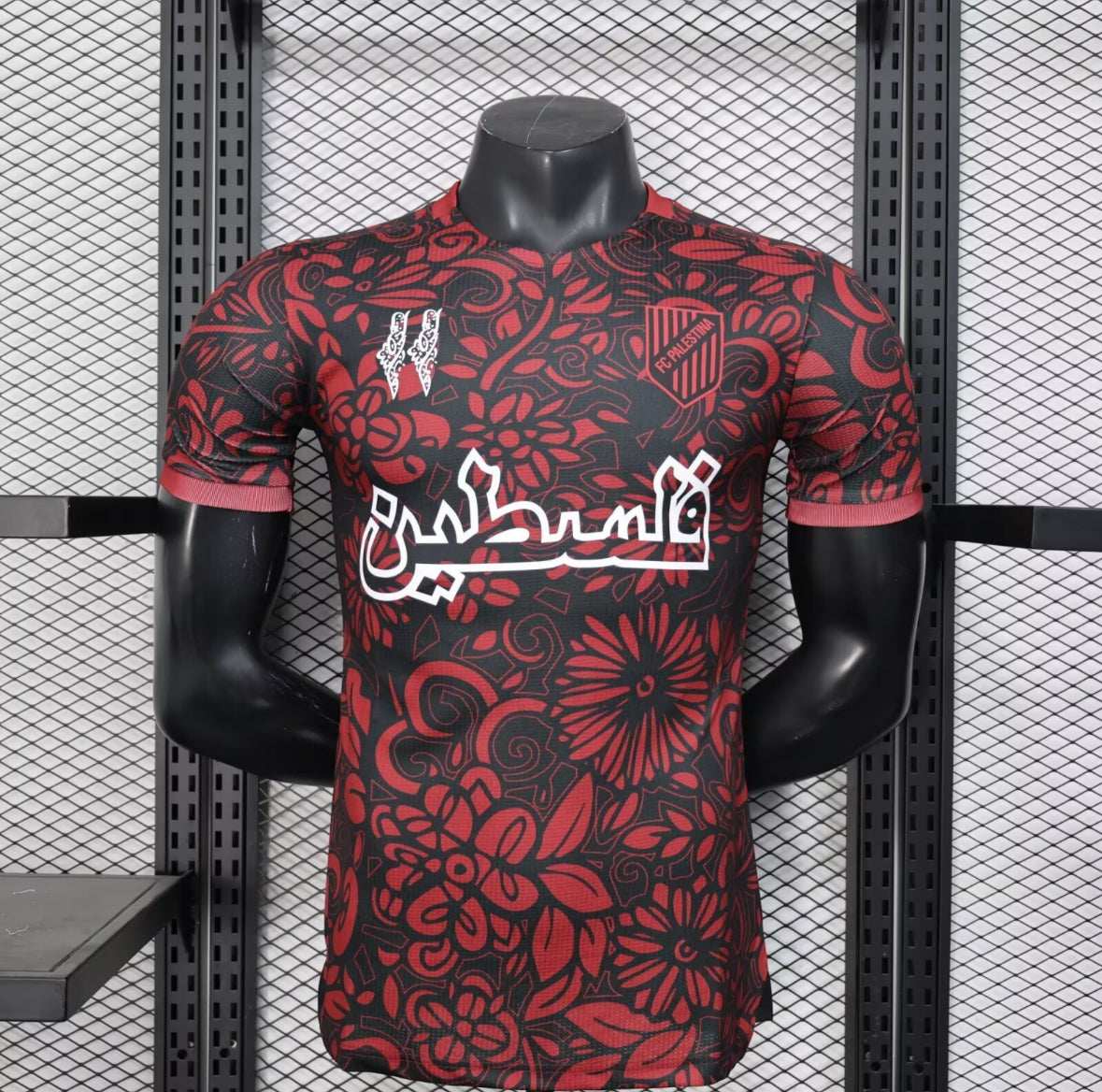 FC Palestina Edición Floral – Rojo y Negro