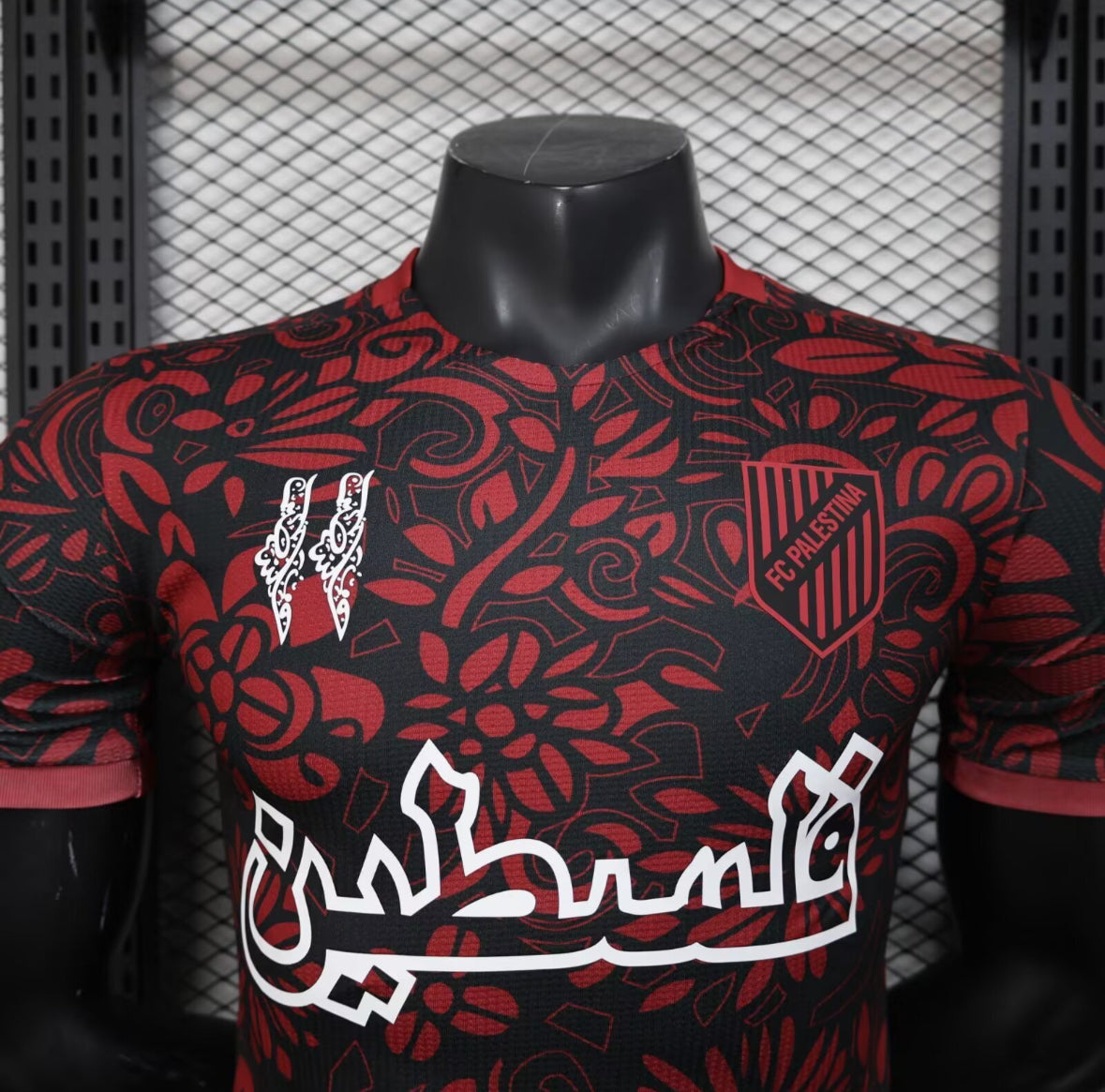 FC Palestina Edición Floral – Rojo y Negro
